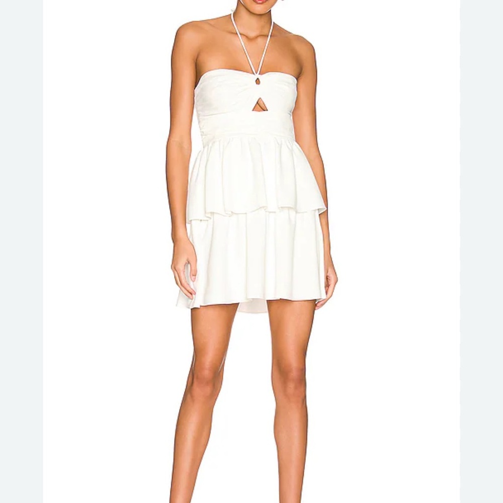 Amanda Uprichard Strapless White Dress